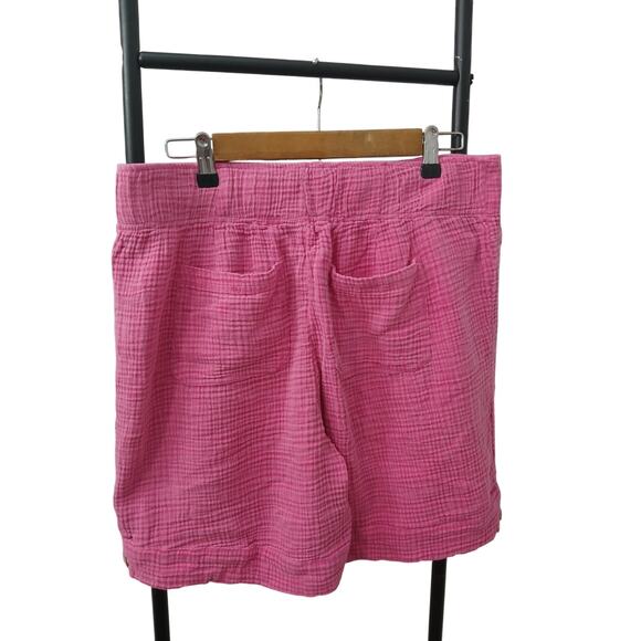 Soft Suroundings Pink Shorts w/Pockets Elastic Waist Made in India S - Picture 6 of 13